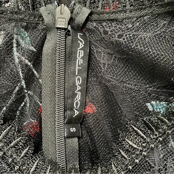 BHLDN Anthropologie Isabel Garcia "Vizelle Midi Dress" Floral Tulle Lace XS S - Picture 12 of 16